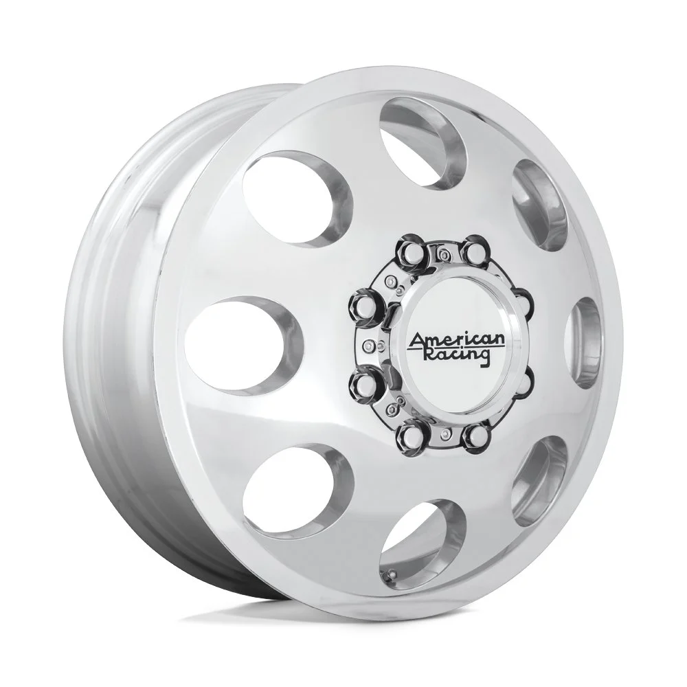 American Racing AR204 Baja Dually in Polished - photo may show a different lug count; this part is 8x165.1