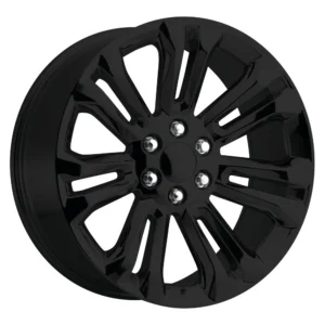 Performance Replicas PR205 in Gloss Black - photo may show a different lug count; this part is 6x139.7