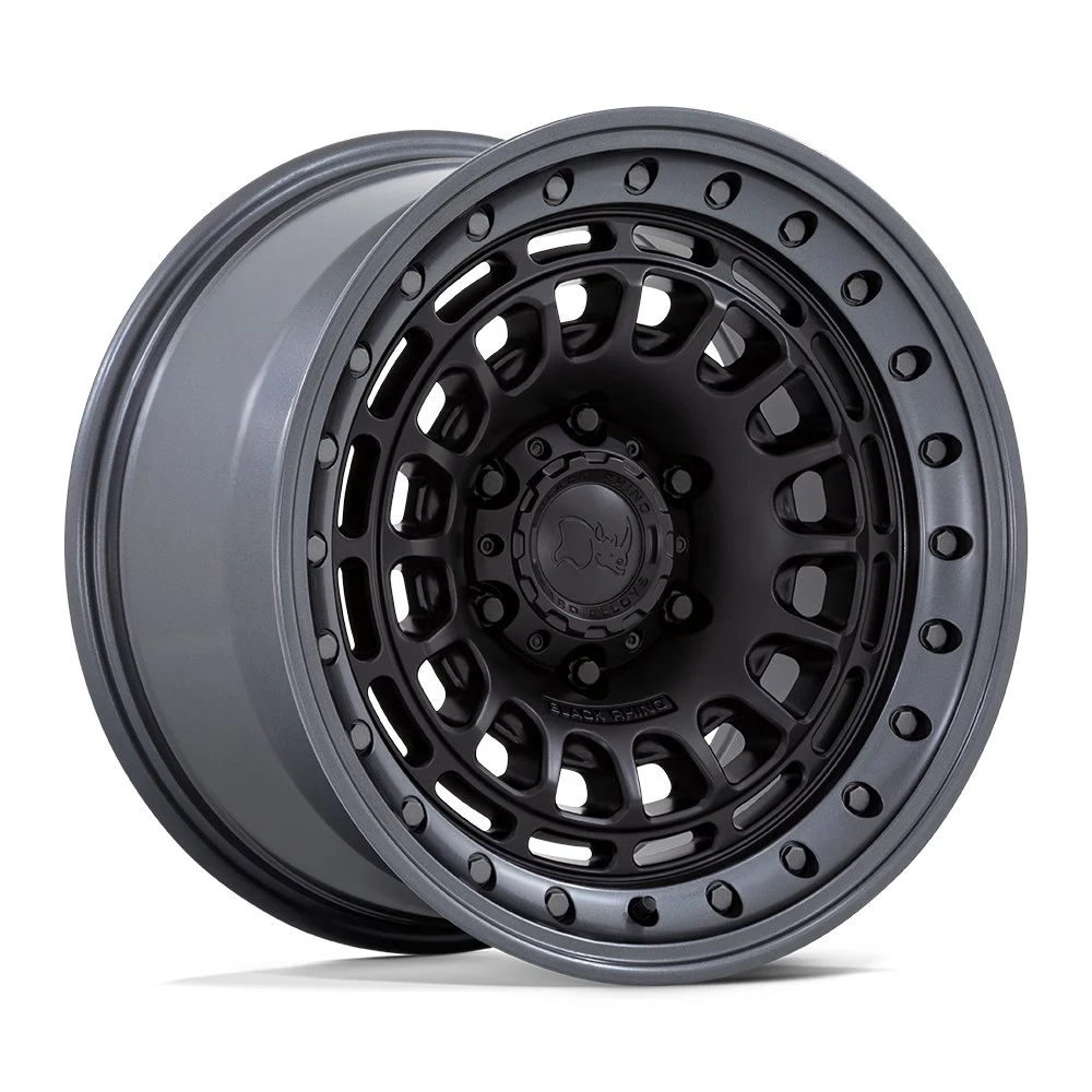 Black Rhino BR014 Sahara in Matte Black Gunmetal - photo may show a different lug count; this part is 5x127