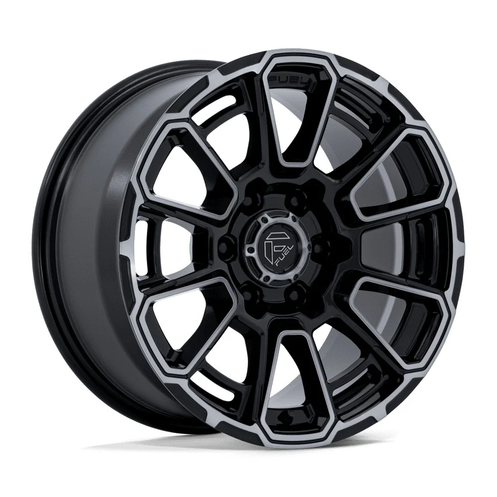 Fuel Off-Road FC910 Foxhound in Gloss Black Double Dark Tint - photo may show a different lug count; this part is 6x139.7