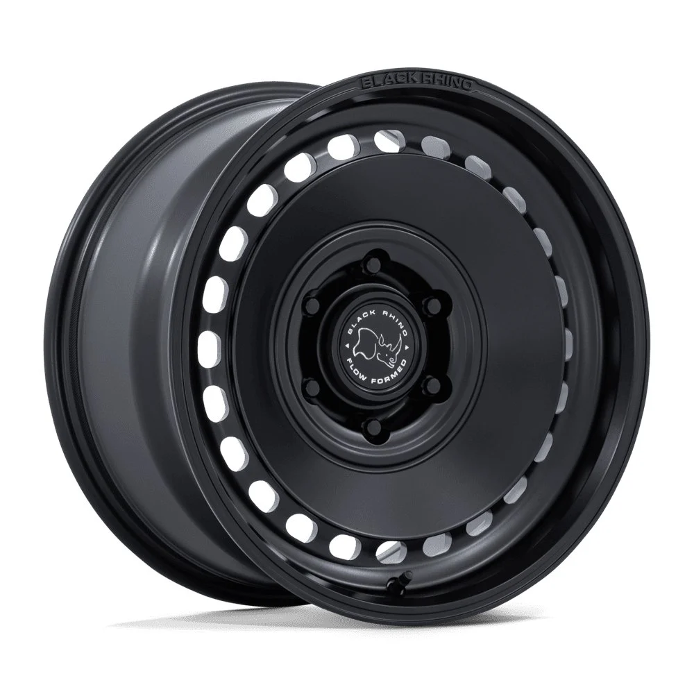 Black Rhino BR036 Basin in Matte Black - photo may show a different lug count; this part is 6x139.7