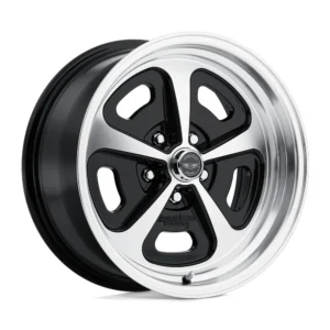 American Racing VN501 500 Mono Cast in Gloss Black Machined - photo may show a different lug count; this part is 5x120.7