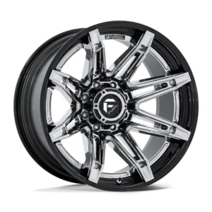 Fuel Off-Road FC401 Brawl in Chrome Gloss Black - photo may show a different lug count; this part is 6x139.7