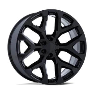 Performance Replicas PR177 in Gloss Black - photo may show a different lug count; this part is 6x139.7