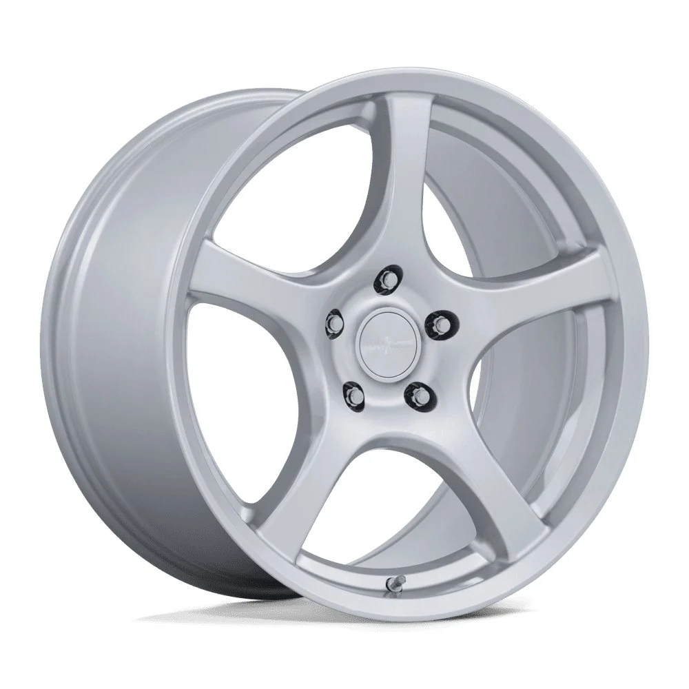 Rotiform RC211 CGN in Gloss Silver - photo may show a different lug count; this part is 5x130