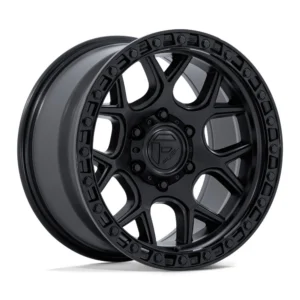 Fuel Off-Road FC908 Puma in Matte Black w/ Gloss Black Lip - photo may show a different lug count; this part is 6x139.7