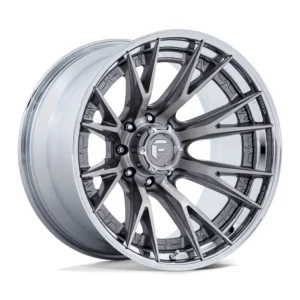 Fuel Off-Road FC402 Catalyst in Platinum Chrome - photo may show a different lug count; this part is 8x170