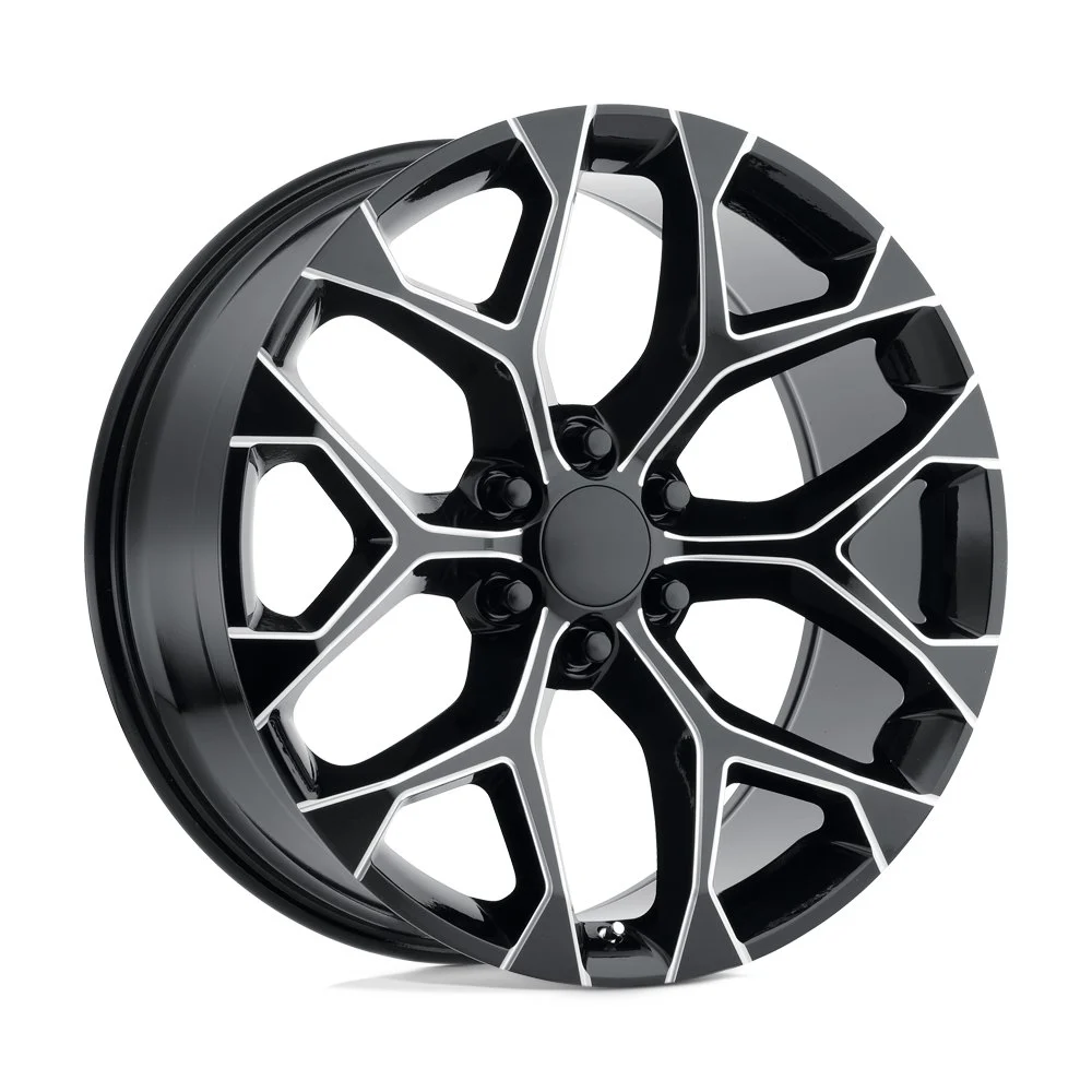 Performance Replicas PR176 in Gloss Black Milled - photo may show a different lug count; this part is 6x139.7