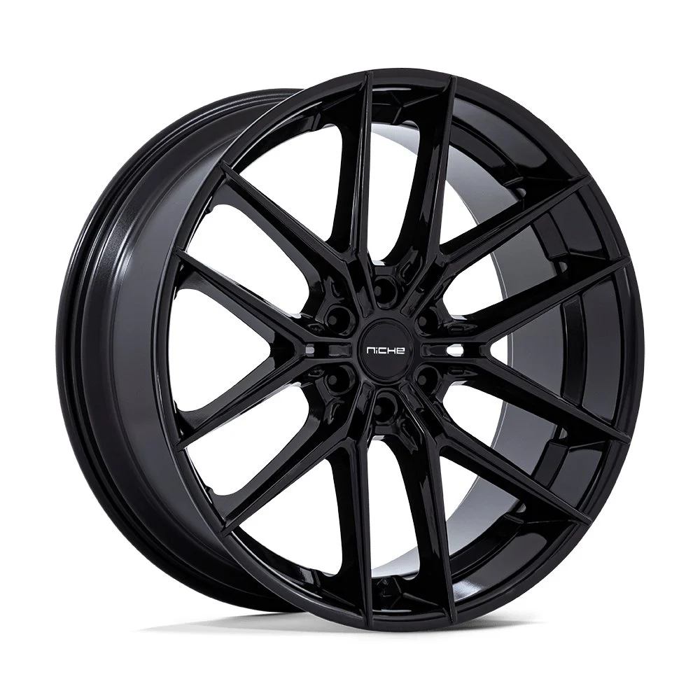 Niche NC280 Prodigy 6 in Gloss Black - photo may show a different lug count; this part is 6x139.7