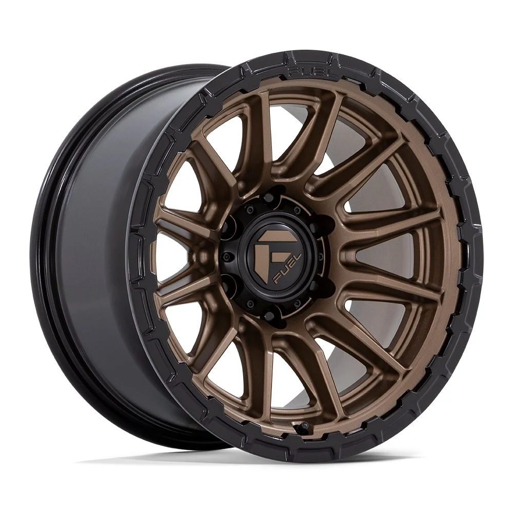 Fuel Off-Road FC866 Piston in Matte Bronze w/ Gloss Black Lip - photo may show a different lug count; this part is 5x127