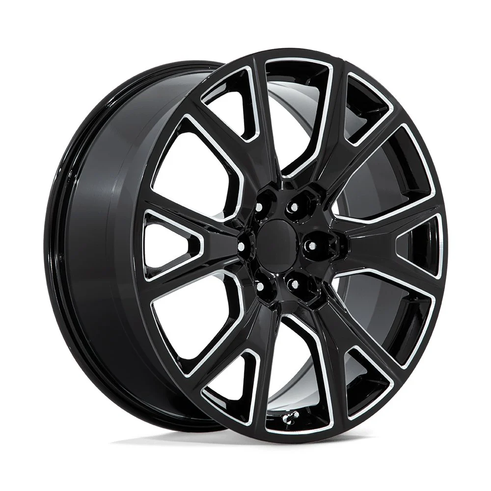 Performance Replicas PR199 in Gloss Black Milled - photo may show a different lug count; this part is 6x139.7