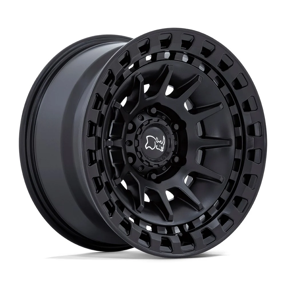 Black Rhino BR009 Barrage in Matte Black - photo may show a different lug count; this part is 6x139.7