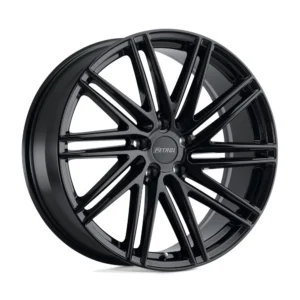 Petrol P1C in Gloss Black - photo may show a different lug count; this part is 5x112