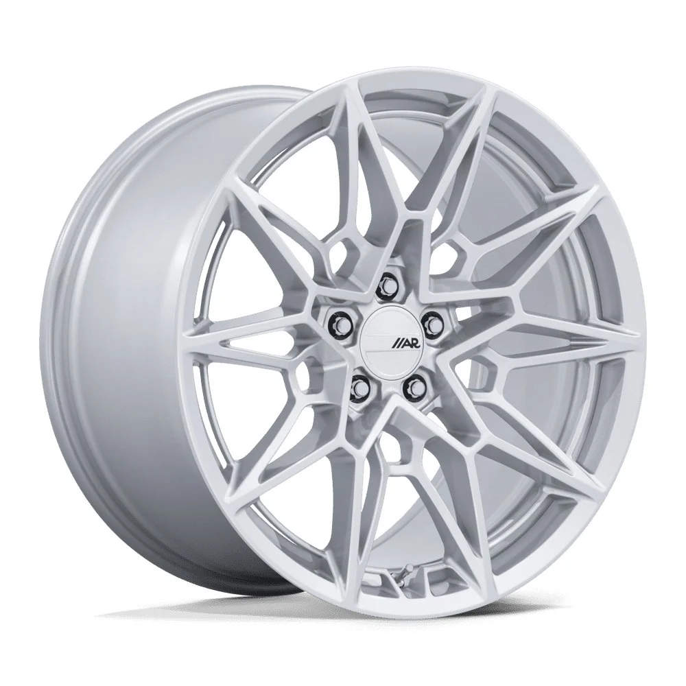 American Racing AR955 Stampede in Gloss Silver - photo may show a different lug count; this part is 5x114.3