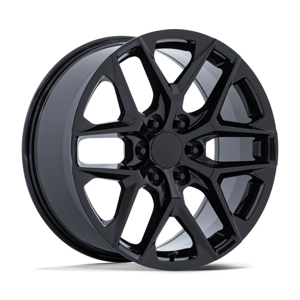Performance Replicas PR229 in Gloss Black - photo may show a different lug count; this part is 6x139.7