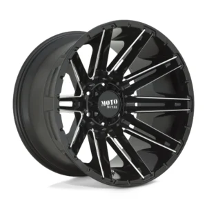 Moto Metal MO998 Kraken in Gloss Black Milled - photo may show a different lug count; this part is 8x170