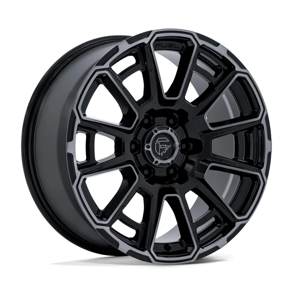 Fuel Off-Road FC910 Foxhound in Gloss Black Double Dark Tint - photo may show a different lug count; this part is 6x139.7