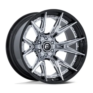 Fuel Off-Road FC402 Catalyst in Chrome Gloss Black - photo may show a different lug count; this part is 6x135