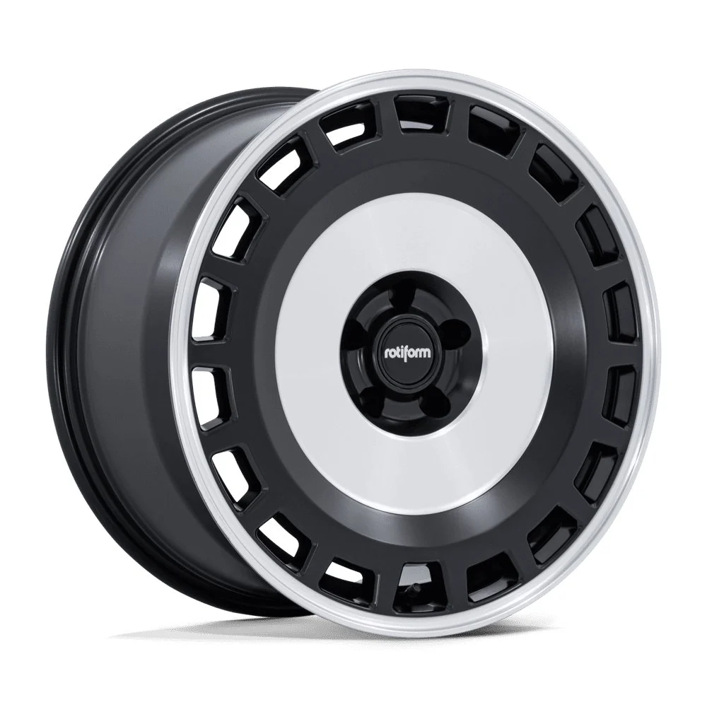 Rotiform RC213 ZBF in Matte Black Machined - photo may show a different lug count; this part is 5x112
