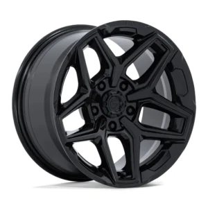 Fuel Off-Road FC854 Flux in Gloss Black - photo may show a different lug count; this part is 5x127