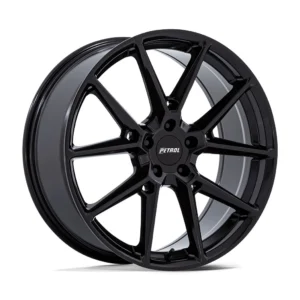 Petrol PE002 P1E in Gloss Black - photo may show a different lug count; this part is 5x112