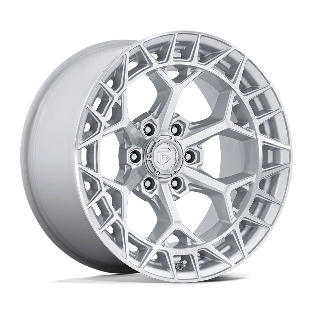 Fuel Off-Road FC873 Charger in Gloss Silver Machined - photo may show a different lug count; this part is 5x127