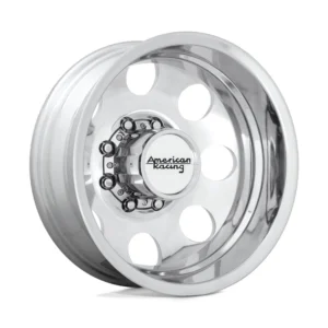 American Racing AR204 Baja Dually in Polished - photo may show a different lug count; this part is 8x165.1