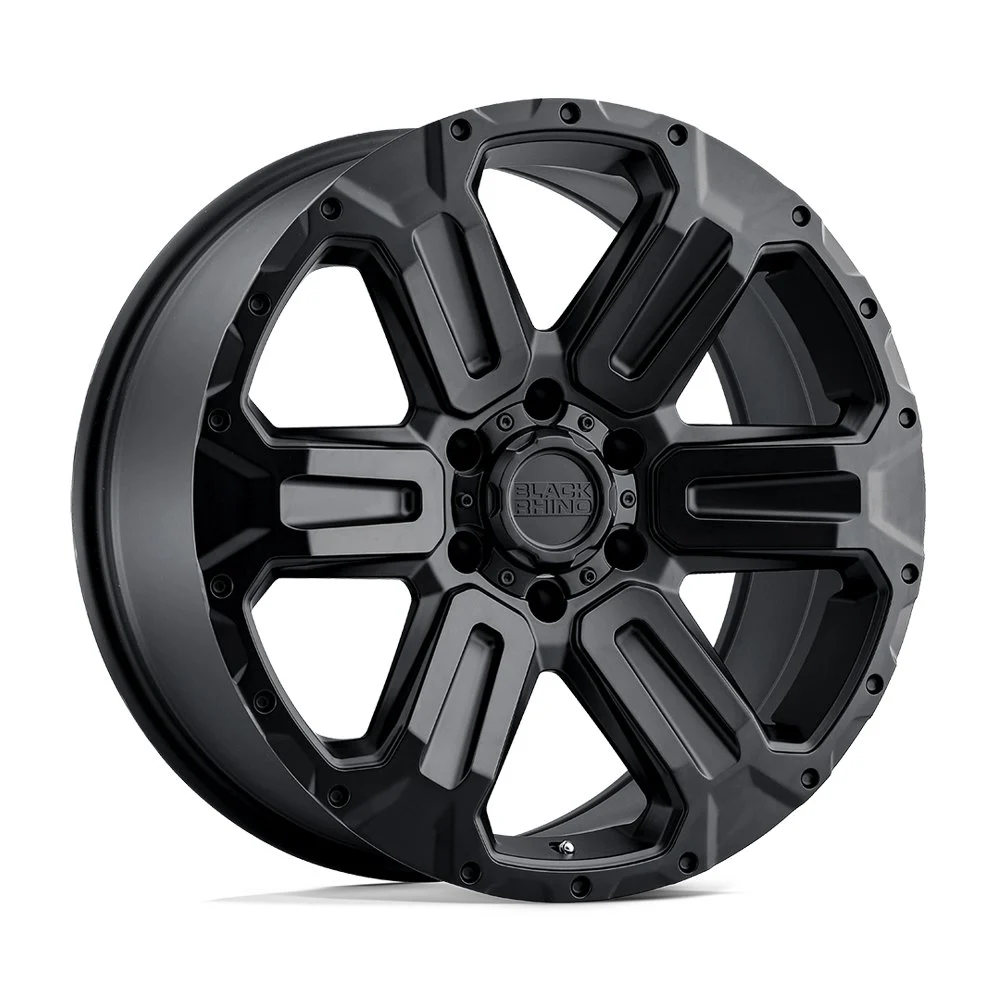 Black Rhino Wanaka in Matte Black - photo may show a different lug count; this part is 6x132