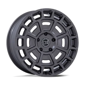 Black Rhino BR404 Voltaic in Matte Gunmetal - photo may show a different lug count; this part is 5x139.7