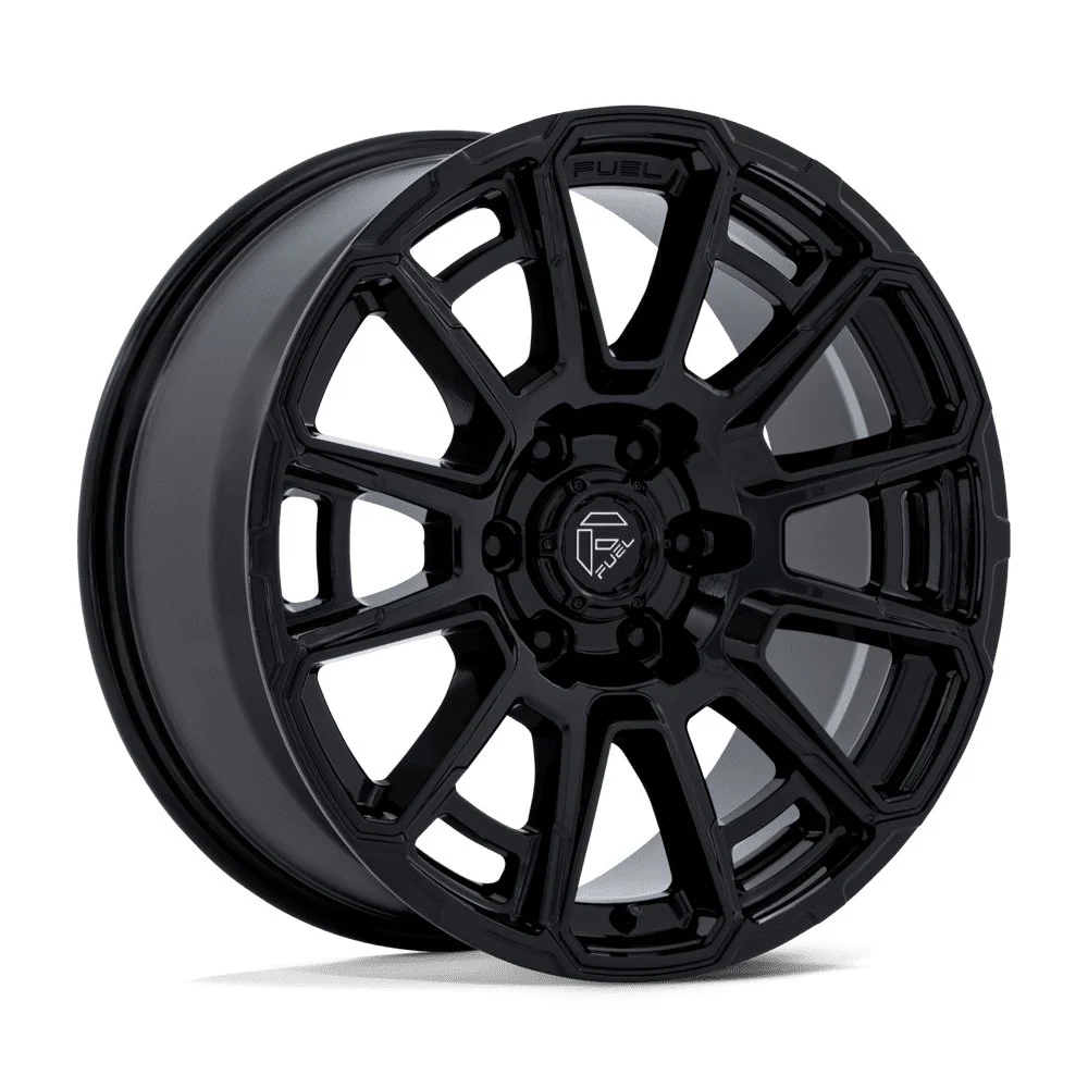 Fuel Off-Road FC910 Foxhound in Gloss Black - photo may show a different lug count; this part is 6x139.7