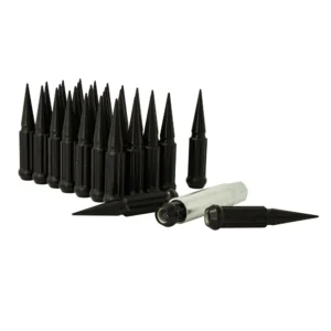 Gorilla Automotive 8 Lug 9/16 Spike Lug Install Kit Black
