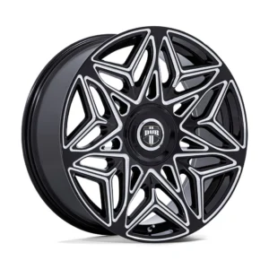 DUB DC274 Anomaly in Gloss Black Milled - photo may show a different lug count; this part is 5x115/5x120