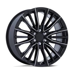 Performance Replicas PR223 in Gloss Black Milled - photo may show a different lug count; this part is 6x139.7