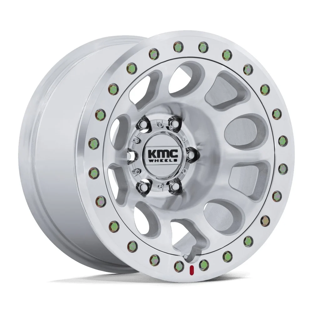 KMC KM241 E25 Beadlock in Machined - photo may show a different lug count; this part is 6x135