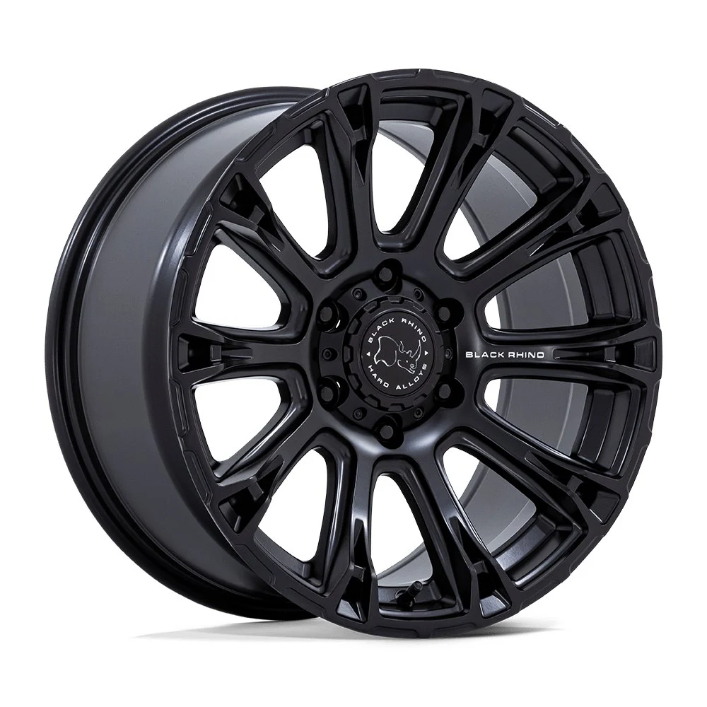 Black Rhino BR020 Diamondback in Matte Black - photo may show a different lug count; this part is 6x120