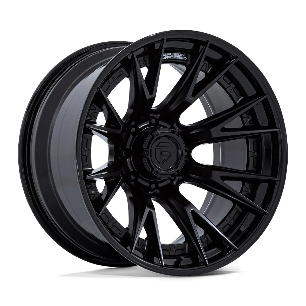 Fuel Off-Road FC402 Catalyst in Matte Black / Gloss Black - photo may show a different lug count; this part is 8x180