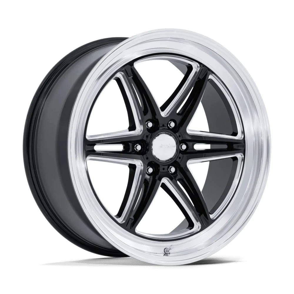 American Racing AR953 Groove 6 Drag in Gloss Black Milled - photo may show a different lug count; this part is 6x135