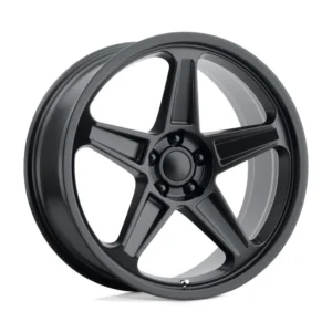 Performance Replicas PR186 in Matte Black - photo may show a different lug count; this part is 5x115
