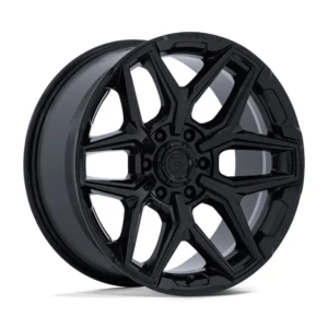 Fuel Off-Road FC854 Flux in Gloss Black - photo may show a different lug count; this part is 6x139.7