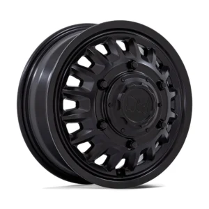 Black Rhino BR019 Aliso Dually in Matte Black - photo may show a different lug count; this part is 6x205