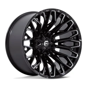 Fuel Off-Road FC865 Strike in Gloss Black Milled - photo may show a different lug count; this part is 6x135/6x139.7
