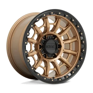 KMC KM547 Carnage in Matte Bronze w/ Black Lip - photo may show a different lug count; this part is 5x127