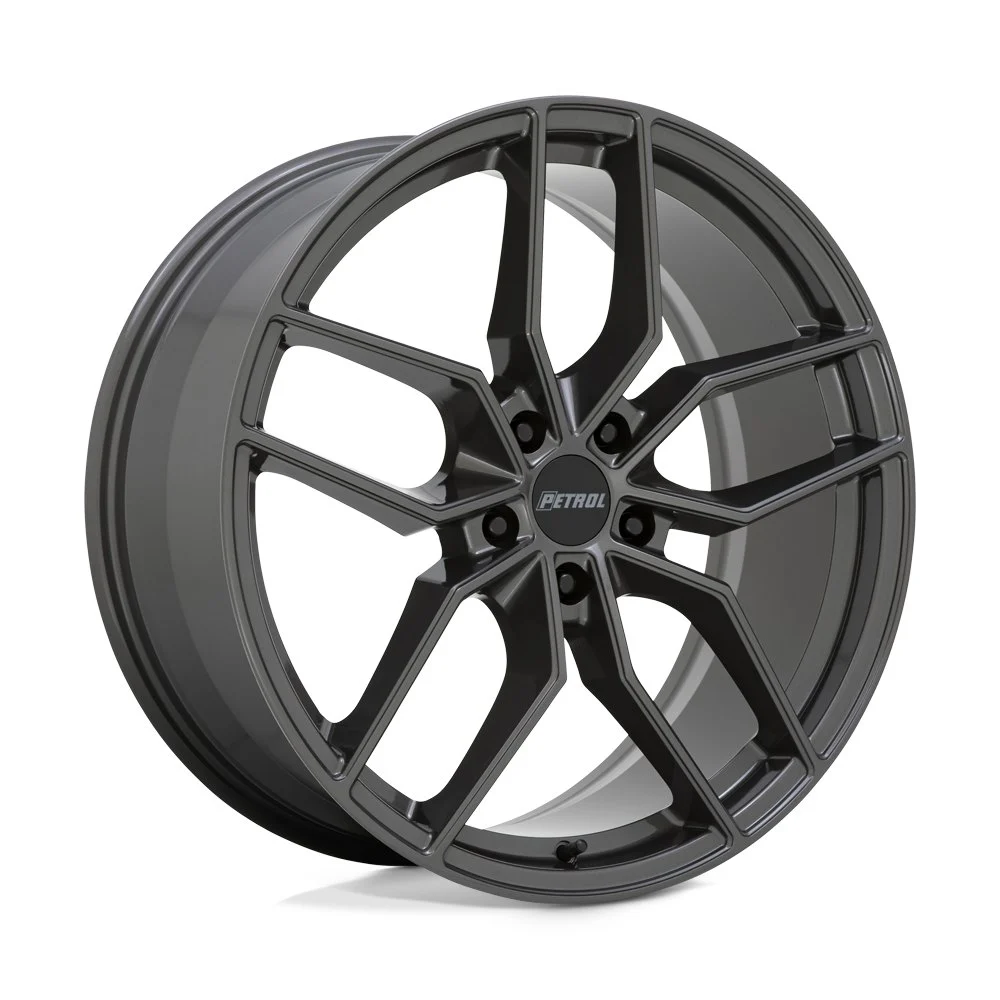 Petrol P5C in Gloss Gunmetal - photo may show a different lug count; this part is 5x114.3