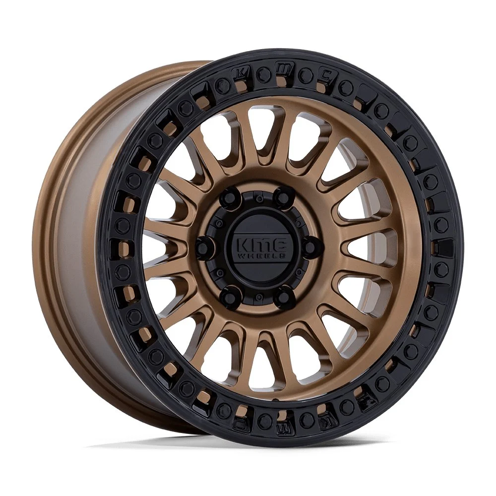 KMC KM552 IMS in Matte Bronze / Gloss Black - photo may show a different lug count; this part is 6x139.7