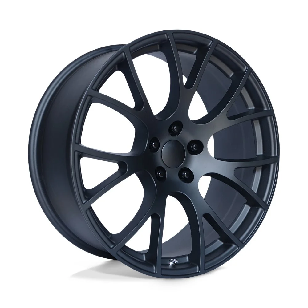 Performance Replicas PR161 in Matte Black - photo may show a different lug count; this part is 5x115