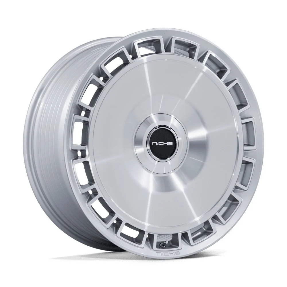 Niche NC287 Venice in Silver Machined - photo may show a different lug count; this part is 6x135/6x139.7