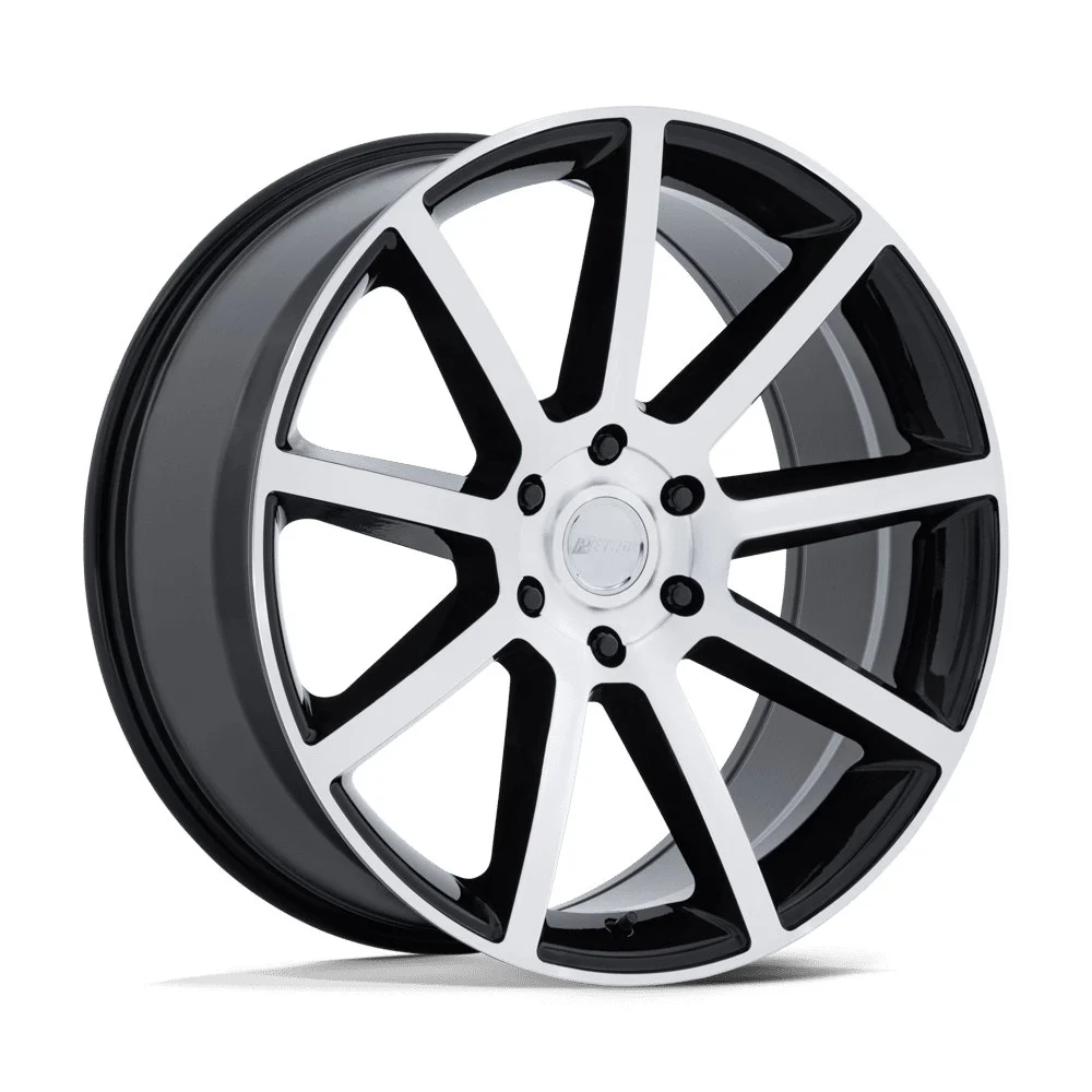 Petrol PE007 P6E in Gloss Black Machined Face - photo may show a different lug count; this part is 6x139.7