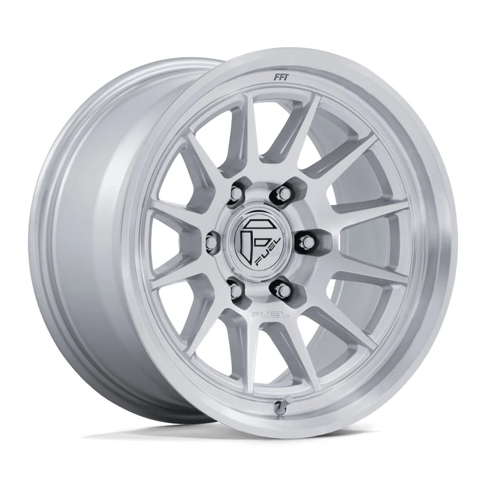 Fuel Off-Road FC902 Spur in Gloss Silver Machined Face - photo may show a different lug count; this part is 6x139.7