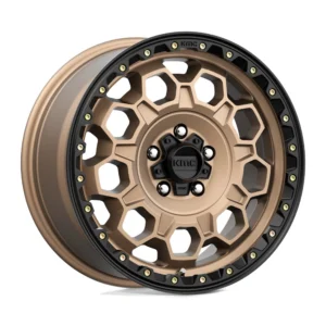 KMC KM545 Trek in Matte Bronze w/ Black Lip - photo may show a different lug count; this part is 5x108
