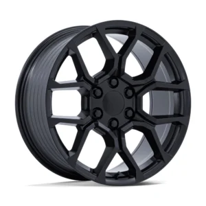 Performance Replicas PR233 in Satin Black - photo may show a different lug count; this part is 6x139.7